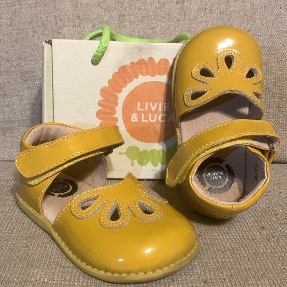 Livie & Luca Yellow Dress Shoes with Rounded Toe Design